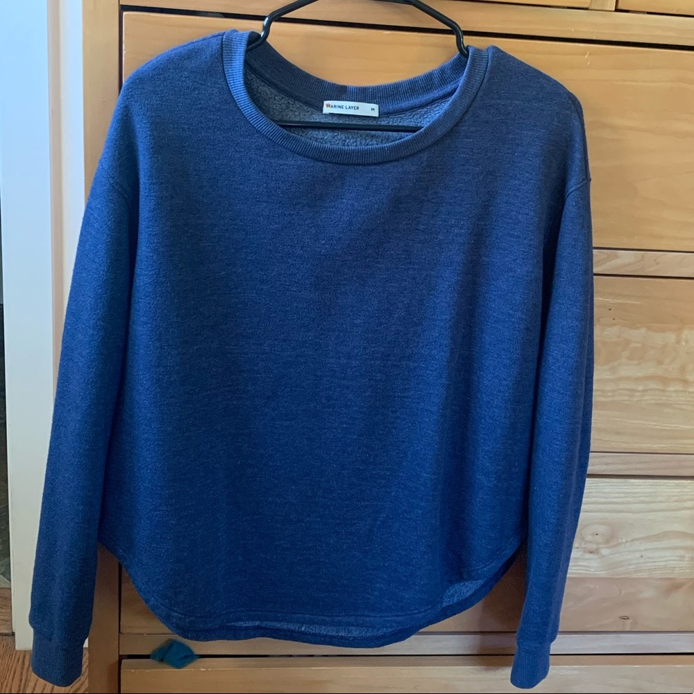 -MARINE LAYER Crop sweatshirt -